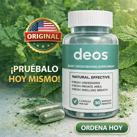 DEOS 30 Capsulas de Desodorante natural 🍃