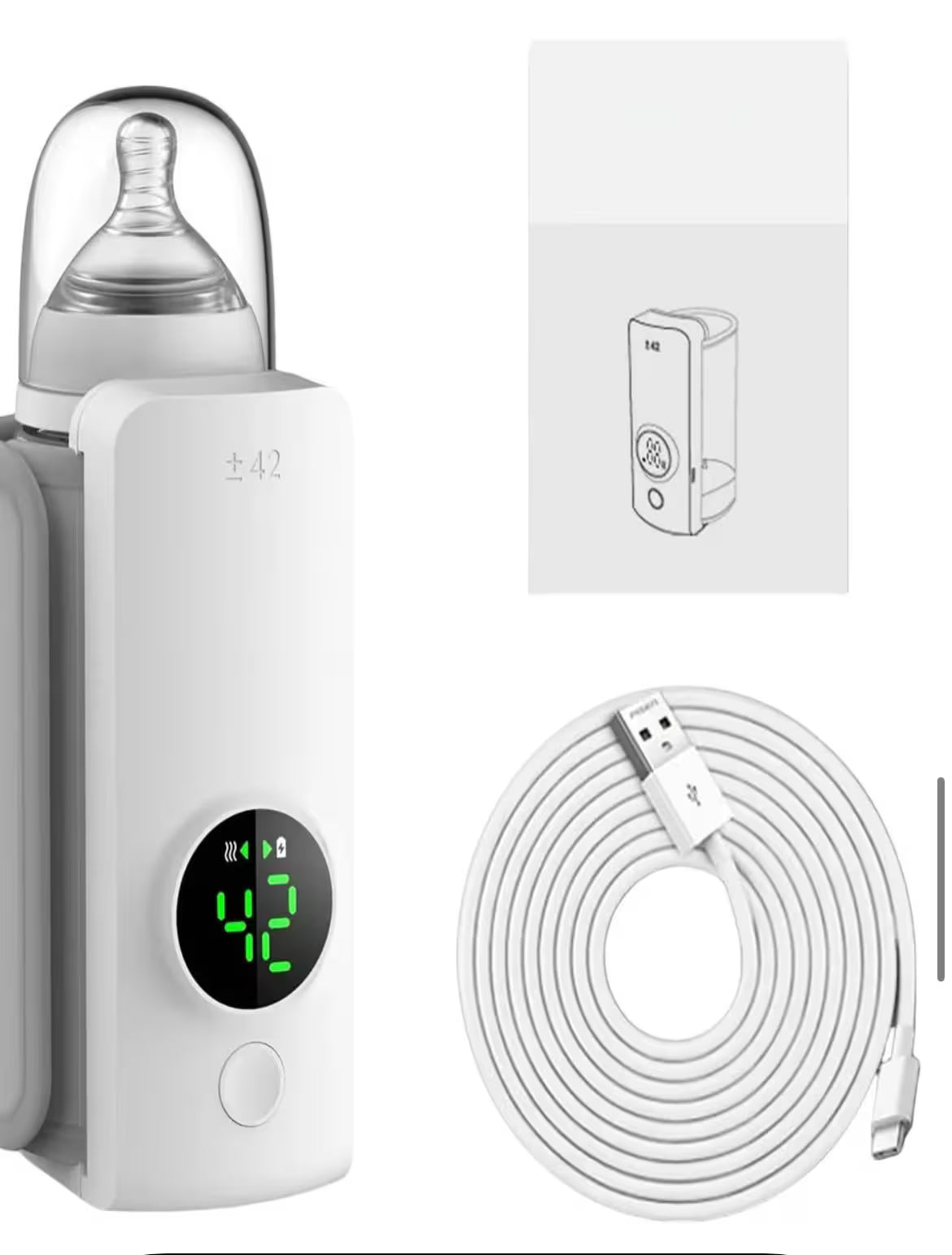 Calentador eléctrico de biberones 3 en 1-Calienta, Esteriliza y Descongela