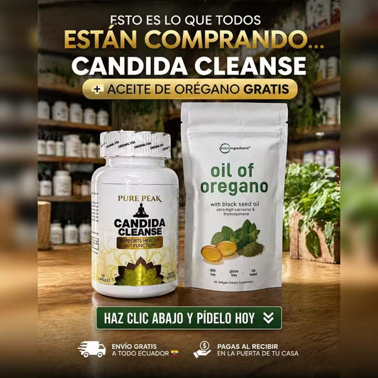 COMBO LIBRE DE PEZADEZ- CANDIDA + ACEITE DE OREGANO